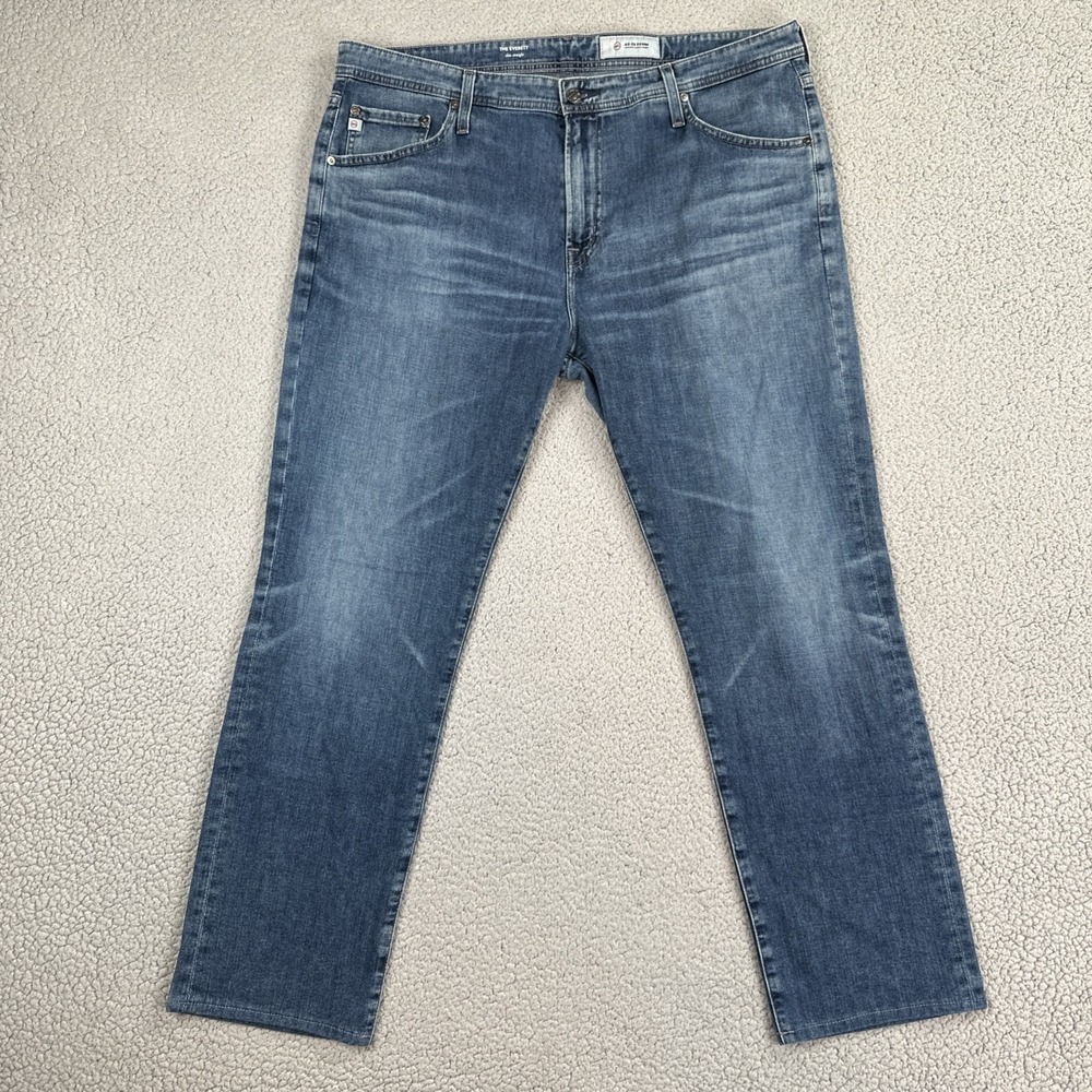 Adriano Goldschmied AG The‎ Everett Slim Straight Jeans Men 38R Blue Stretch
